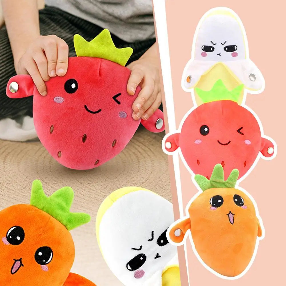 Interactive Fruit Sensing Beat Plush Toy – Musical Touch Piano for Kids & Family