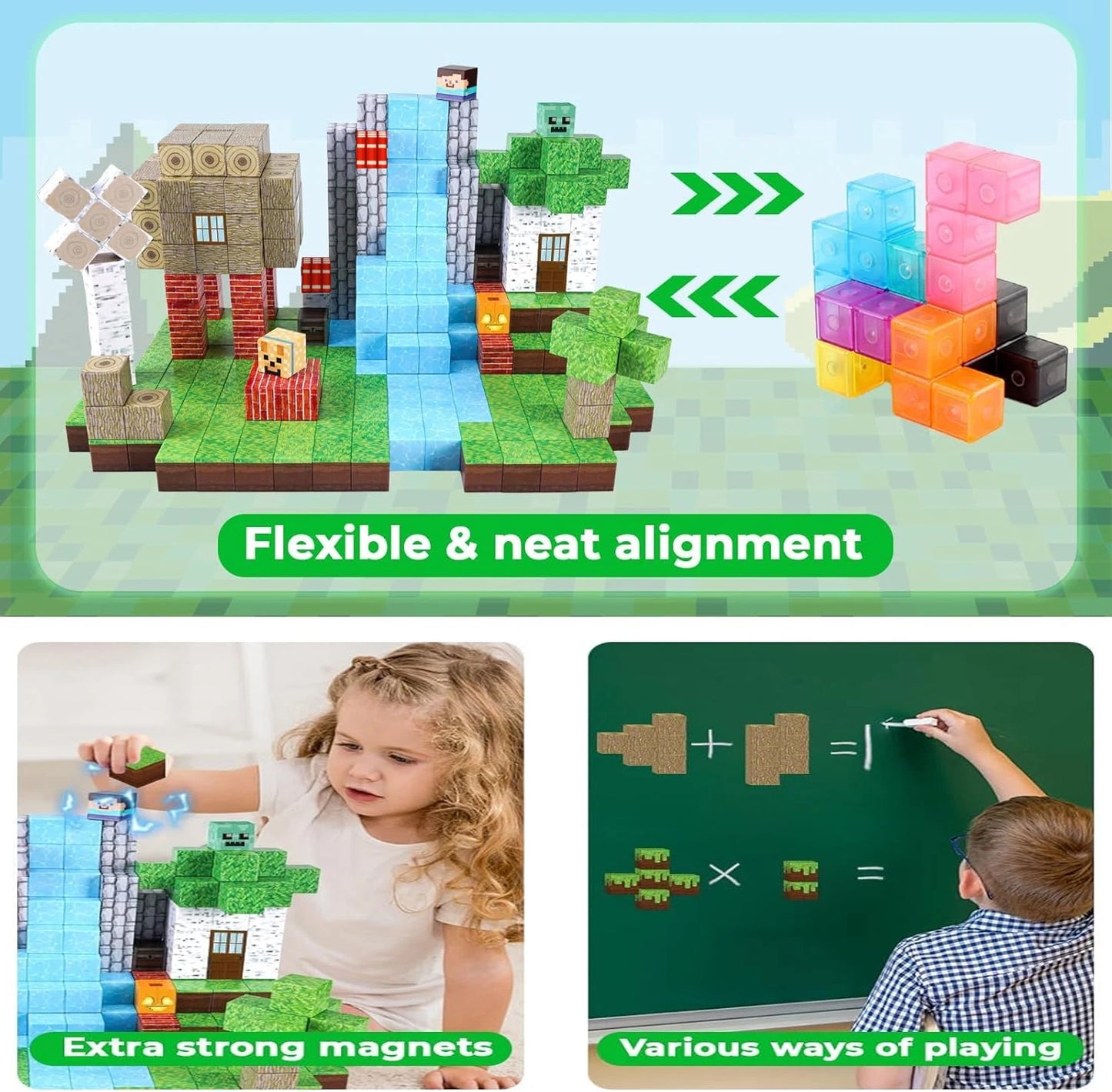 Magnetic Building Blocks Forest Set