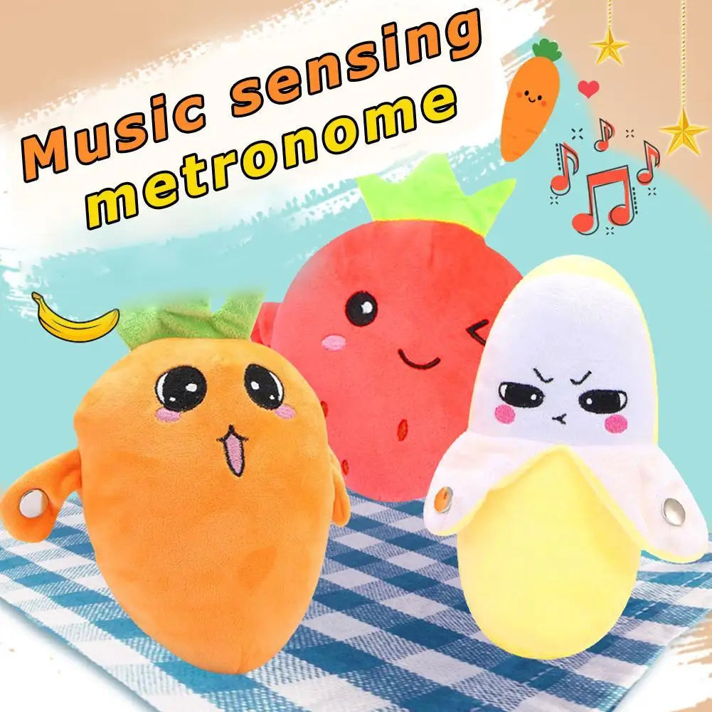 Interactive Fruit Sensing Beat Plush Toy – Musical Touch Piano for Kids & Family