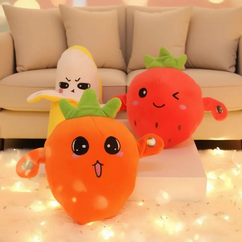 Interactive Fruit Sensing Beat Plush Toy – Musical Touch Piano for Kids & Family