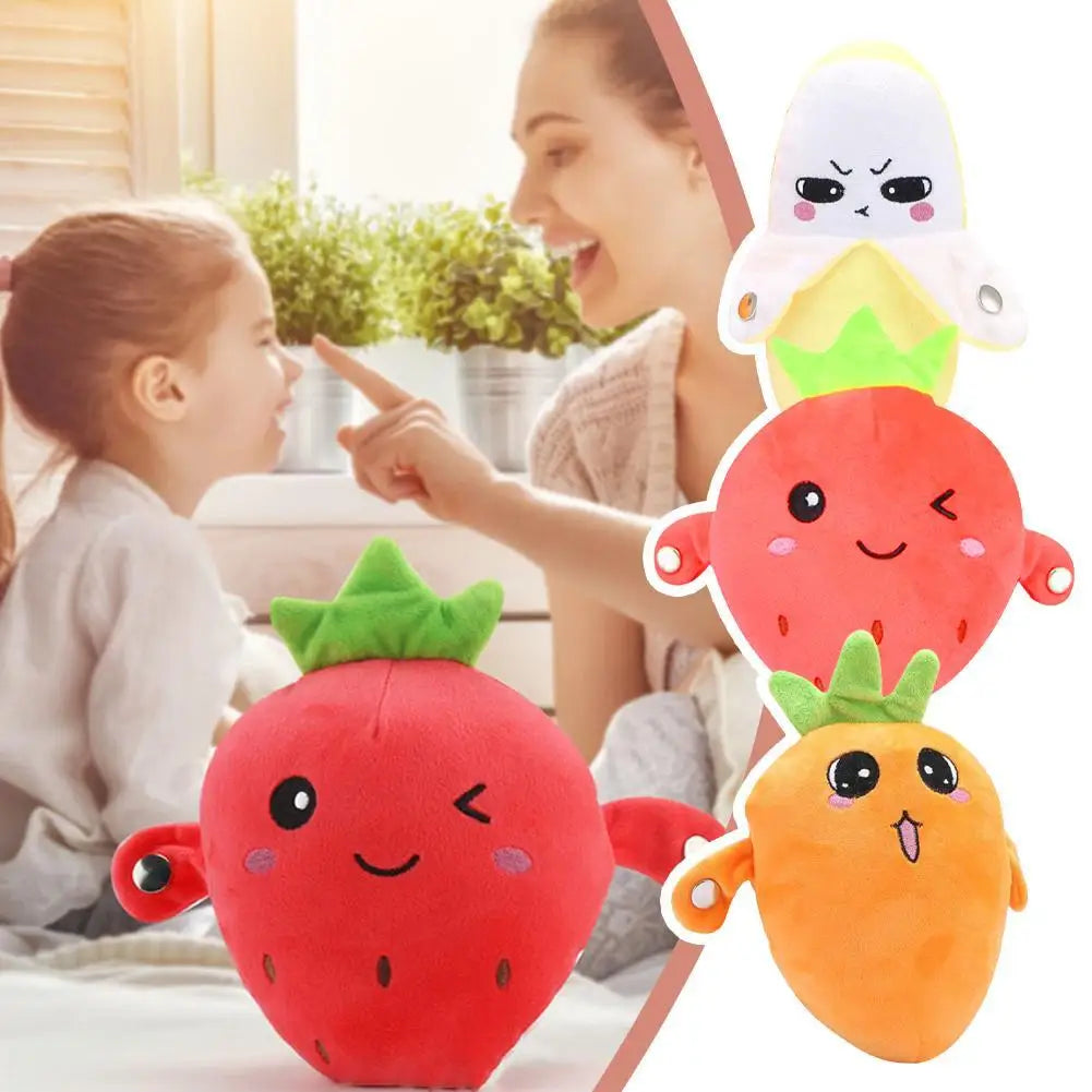 Interactive Fruit Sensing Beat Plush Toy – Musical Touch Piano for Kids & Family