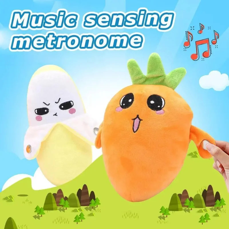 Interactive Fruit Sensing Beat Plush Toy – Musical Touch Piano for Kids & Family