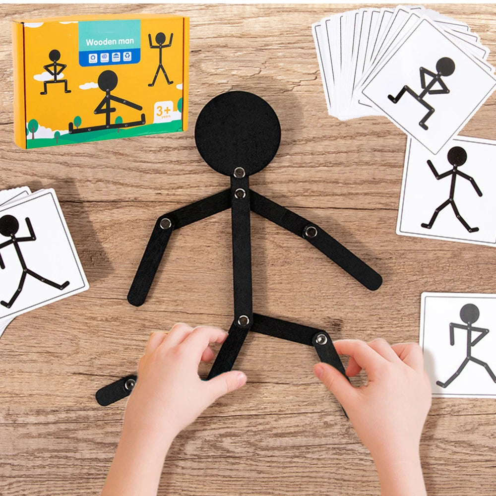 Montessori DIY Puzzle Toy Board Educational Game for Children Preschool Fine Motor Training