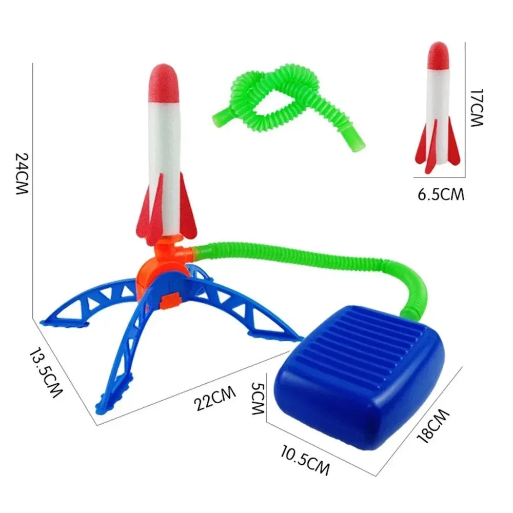 Kids Stomp Rocket Launcher Air Pressure Toy with LED