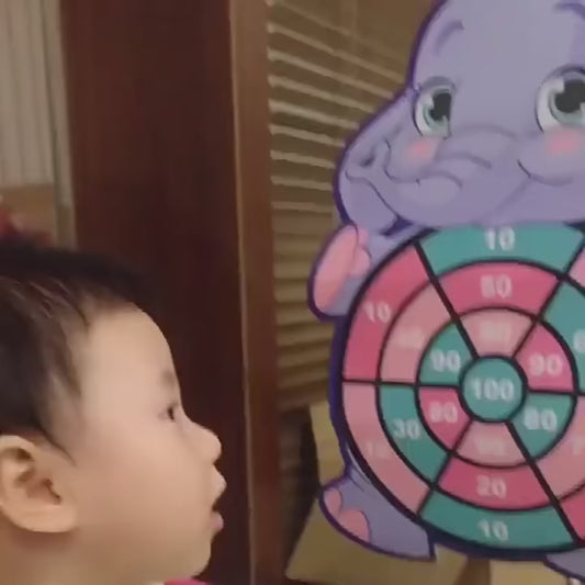 Kids Sticky Ball Dart Board Game Indoor Montessori Toy for Children